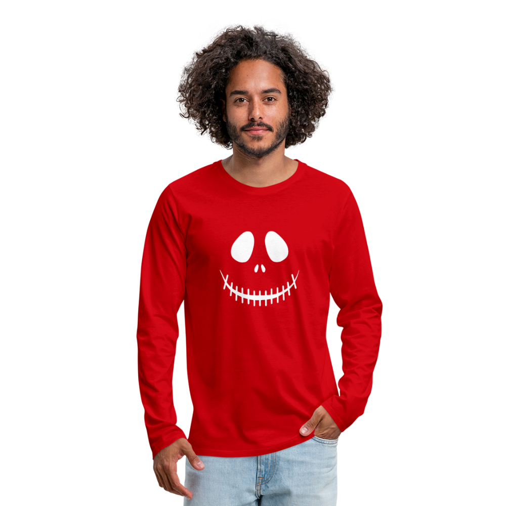 Men's Smiling Jack Premium Long Sleeve T-Shirt - red