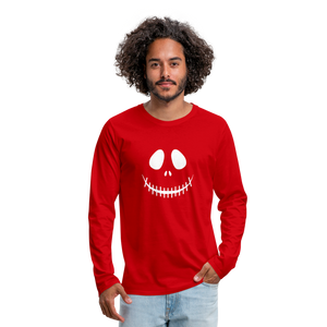 Men's Smiling Jack Premium Long Sleeve T-Shirt - red