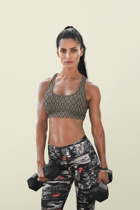 Snakeskin Sports Bra