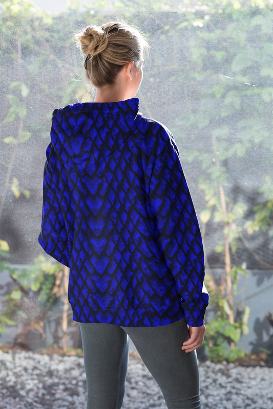 Sapphire Dragon Scale Unisex Hoodie