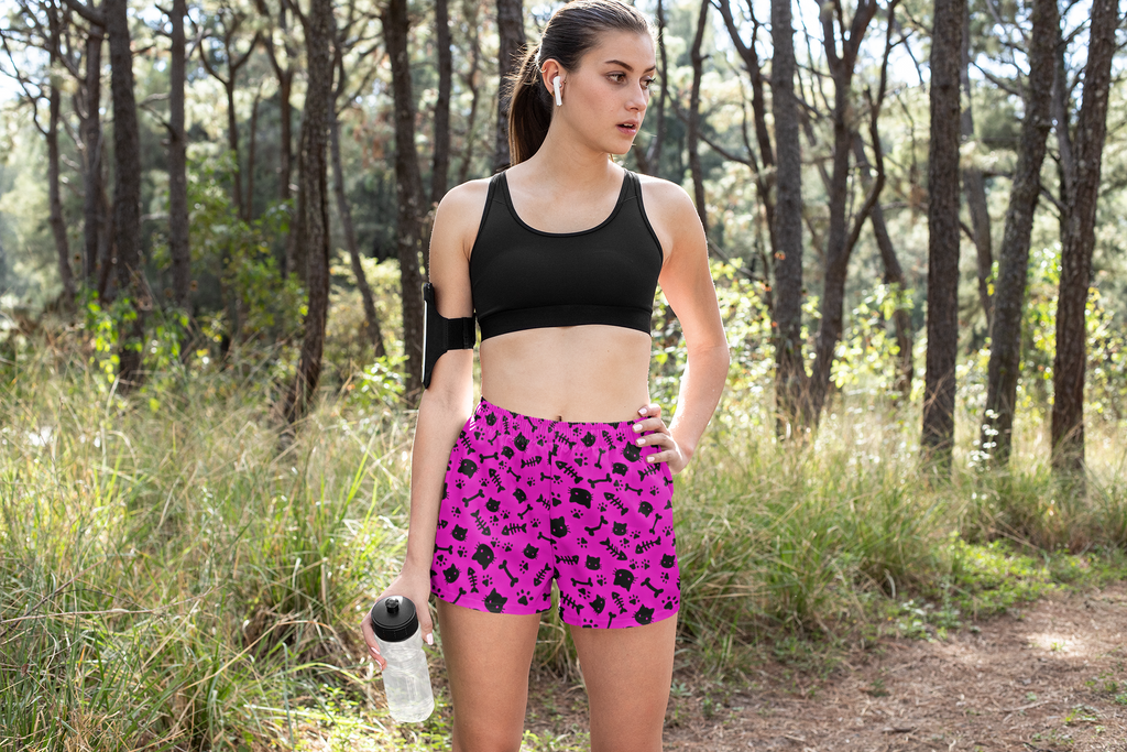 Women's Pink Cats & Bones Short Shorts