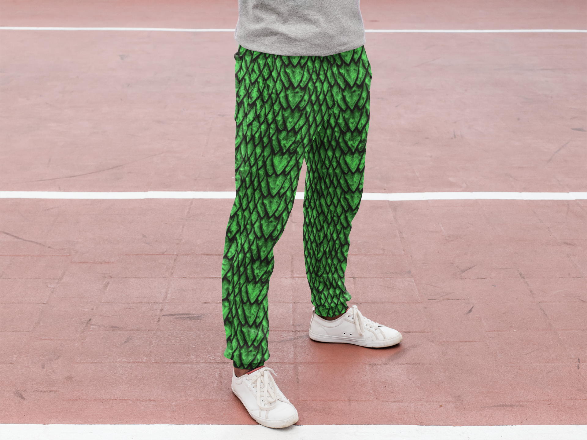 Emerald Dragon Scale Men's Slim Fit Joggers – Stonecrowe Trading Co.