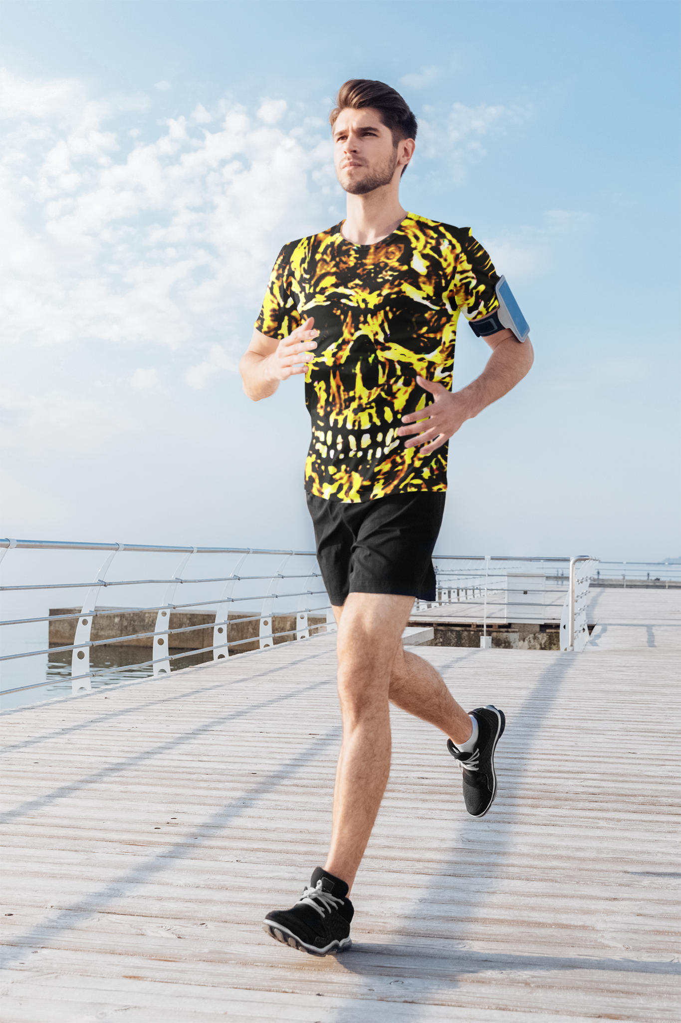 Skull Print T shirt Stonecrowe Trading Co