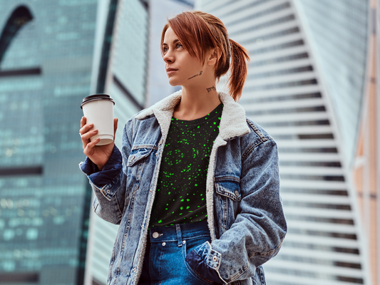 Neon Green Kaleidoscope Women's T-shirt