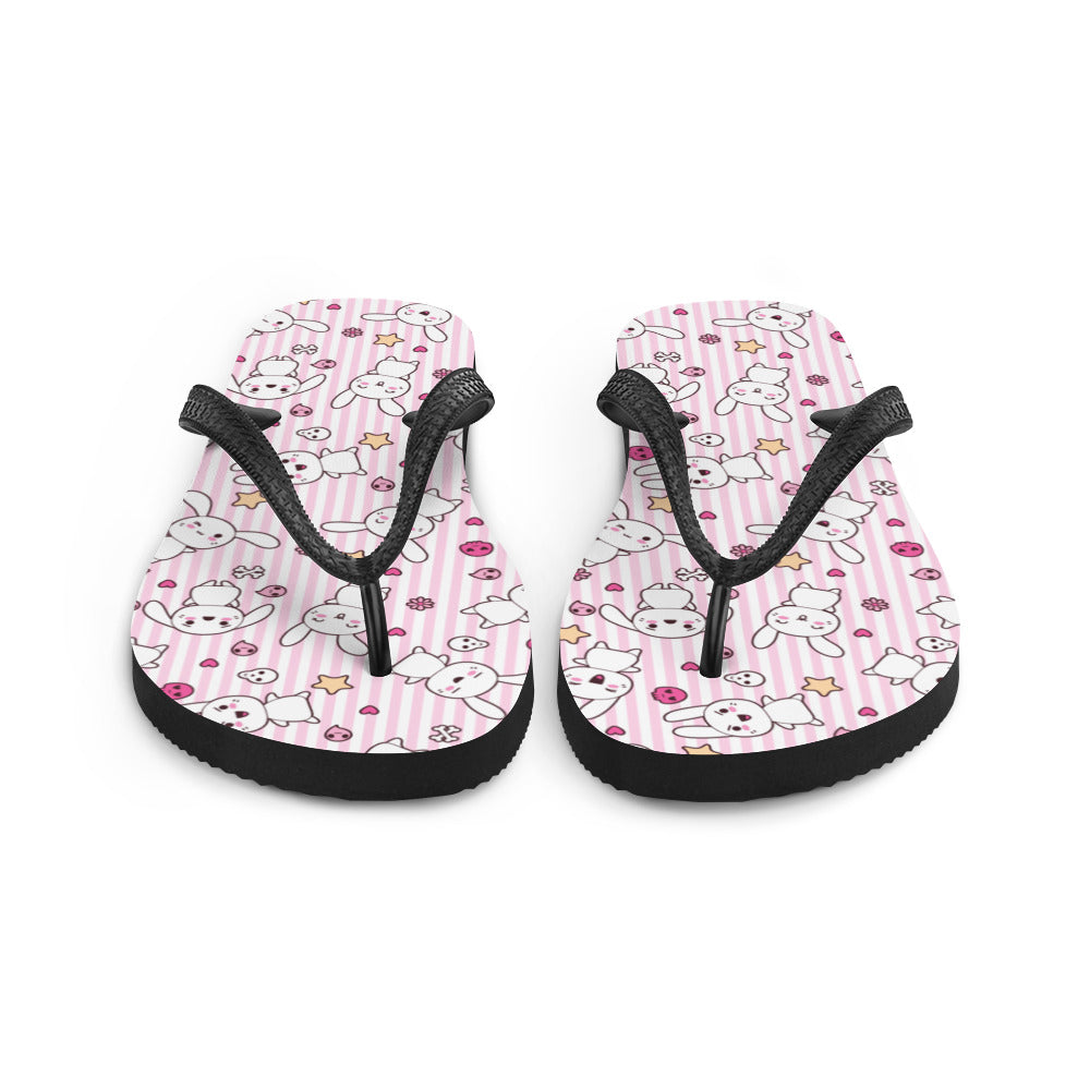 Kawaii Bunnies Flip-Flops