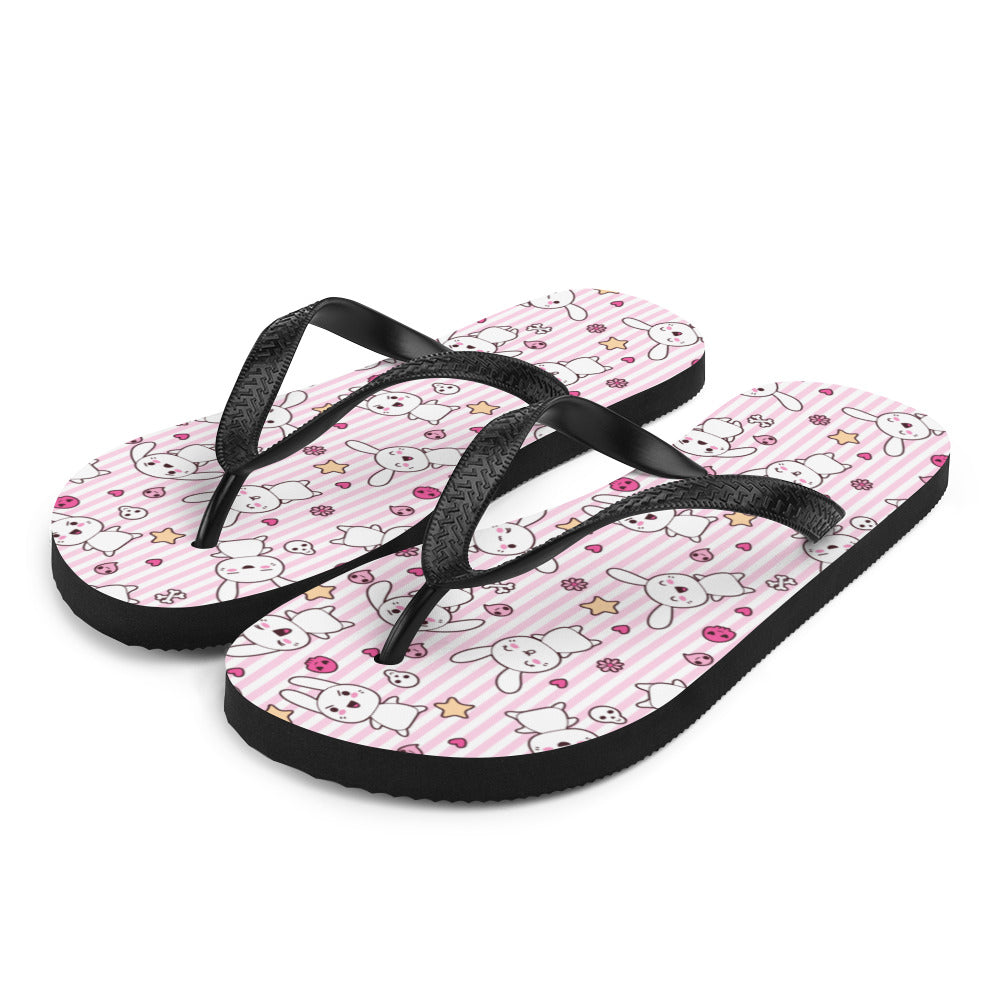 Kawaii Bunnies Flip-Flops