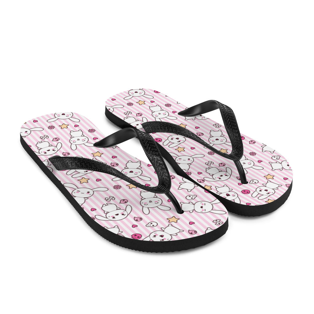 Kawaii Bunnies Flip-Flops