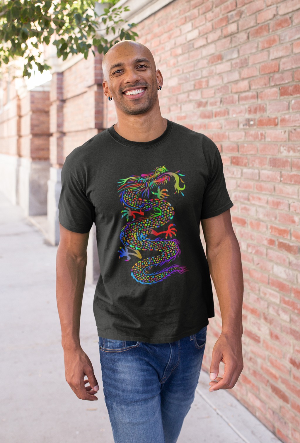 Colorful Asian Dragon Unisex T-Shirt