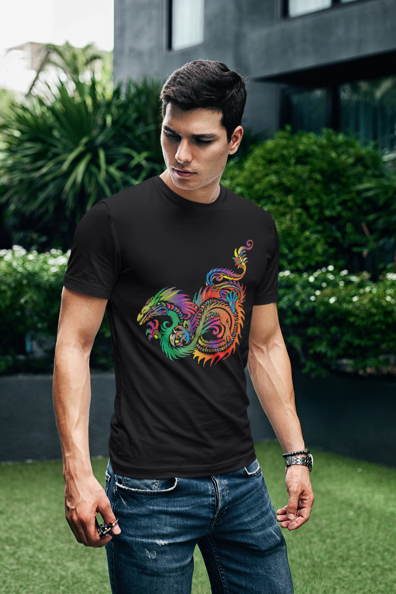 Rainbow Dragon Unisex T-Shirt