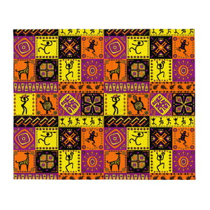 African Tribal Throw Blanket