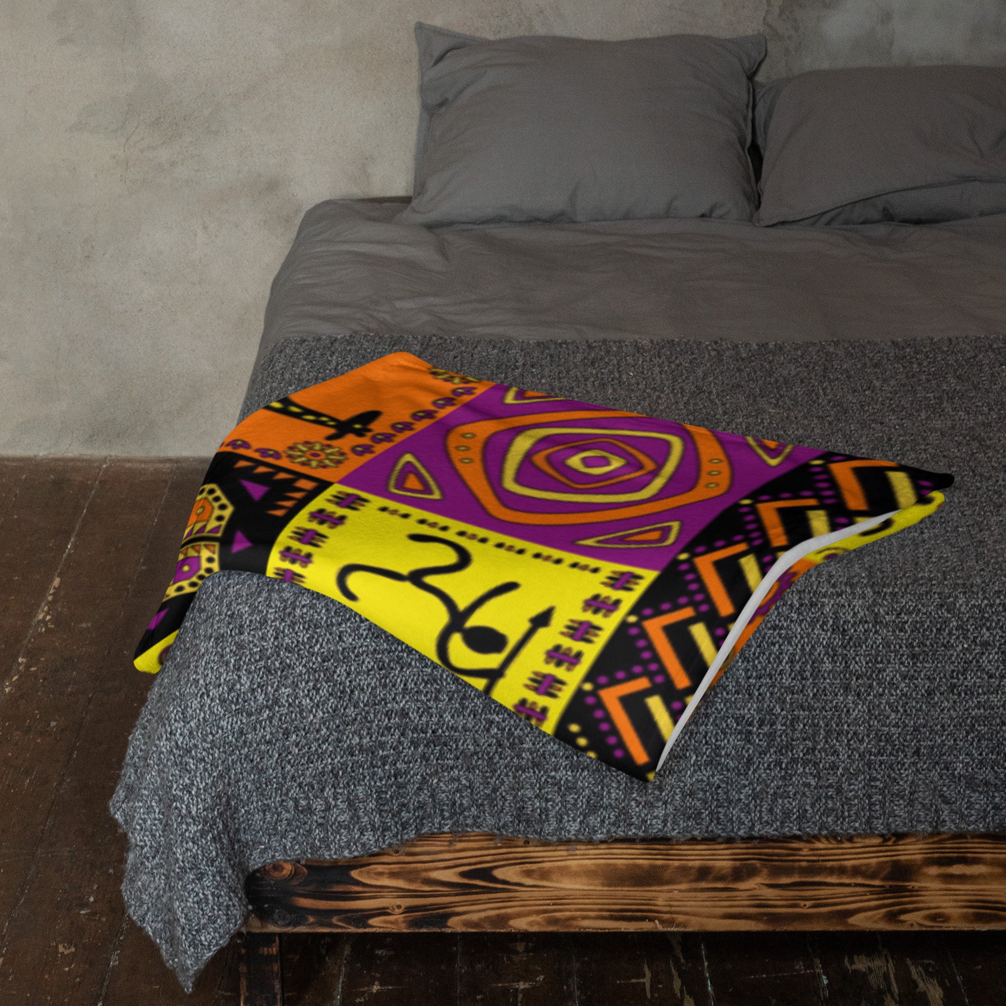 African Tribal Throw Blanket