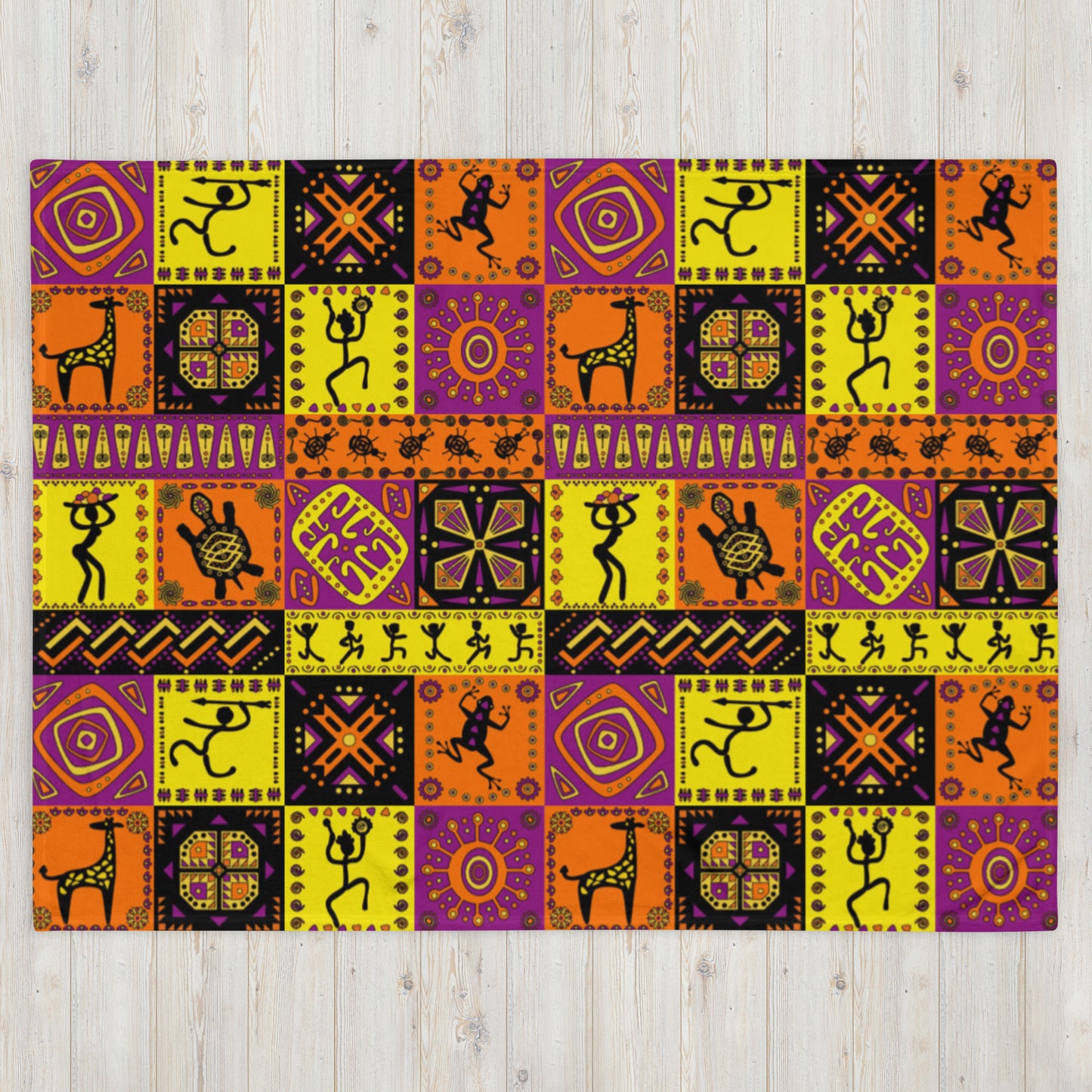 African Tribal Throw Blanket