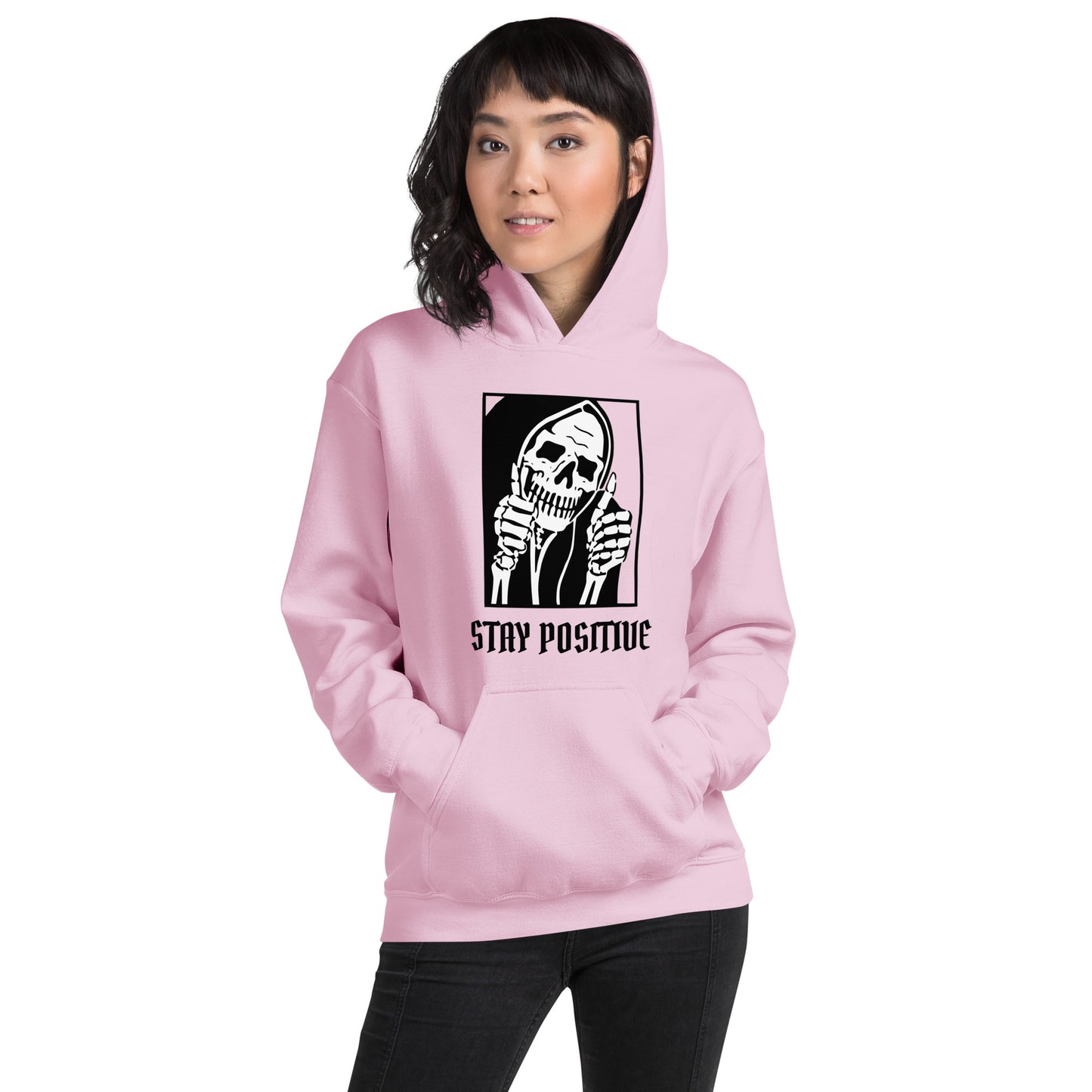 Stay Positive Reaper Unisex Hoodie