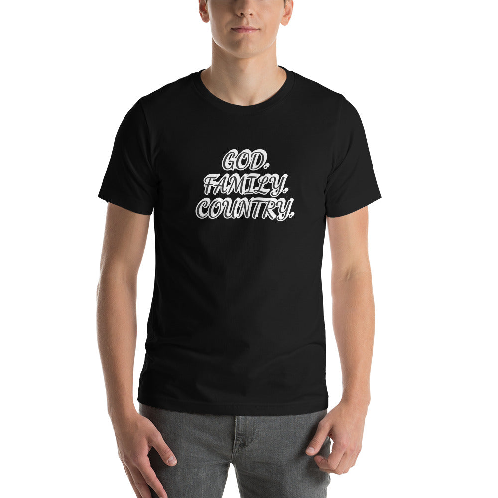 God, Family, Country Unisex T-shirt