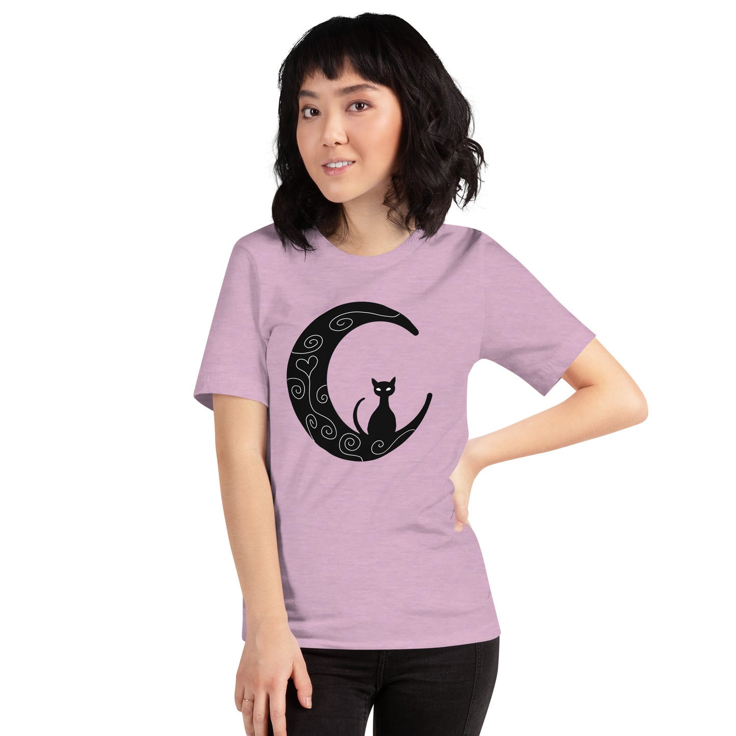 Cat on the Moon Unisex T-shirt