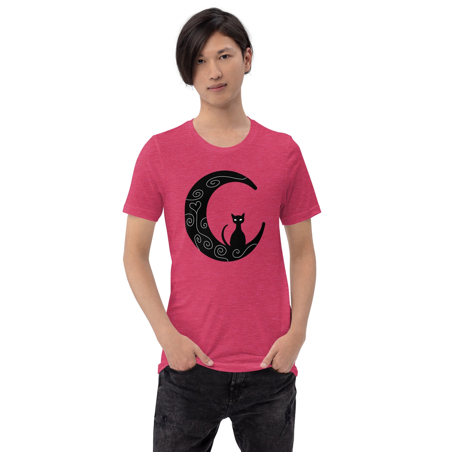 Cat on the Moon Unisex T-shirt