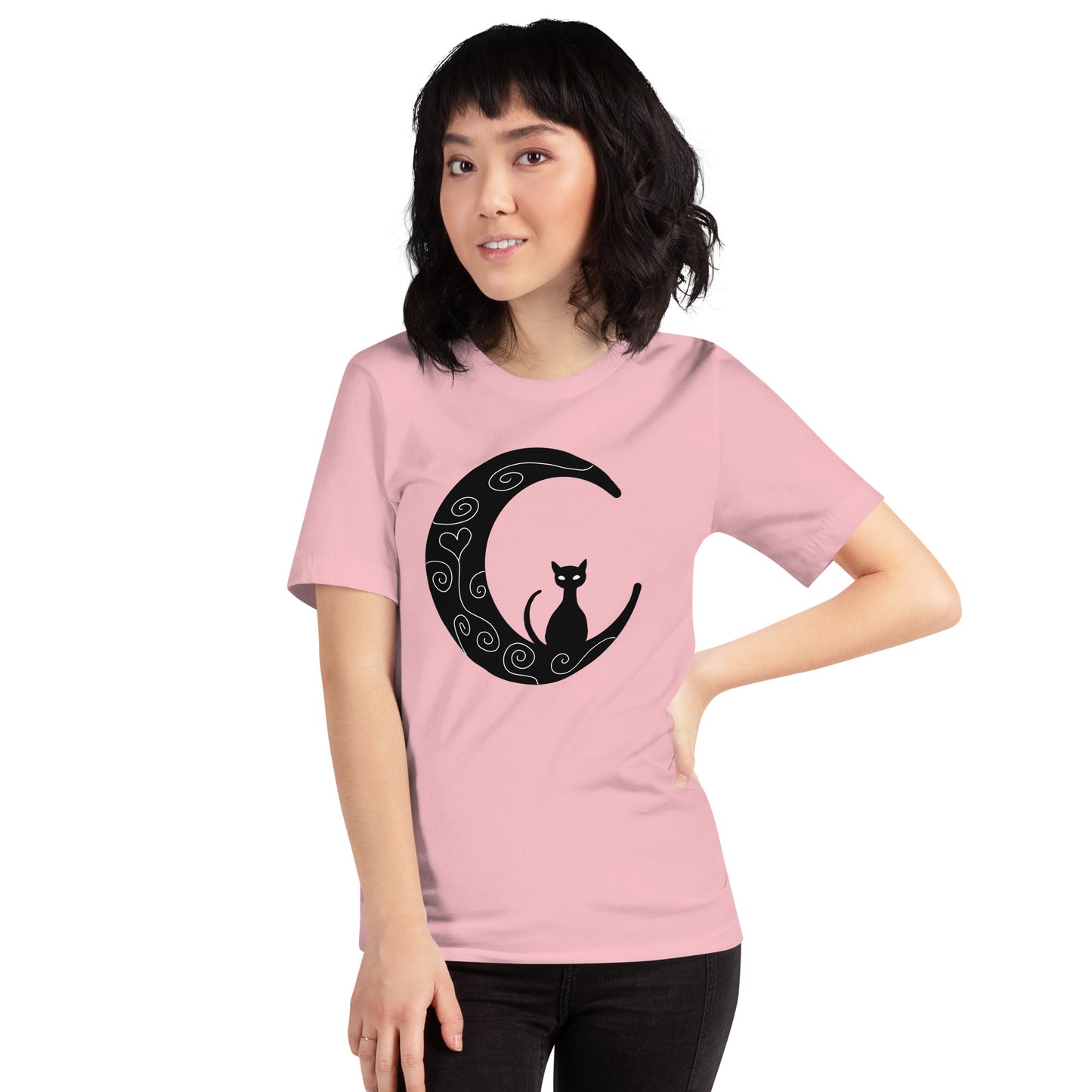 Cat on the Moon Unisex T-shirt