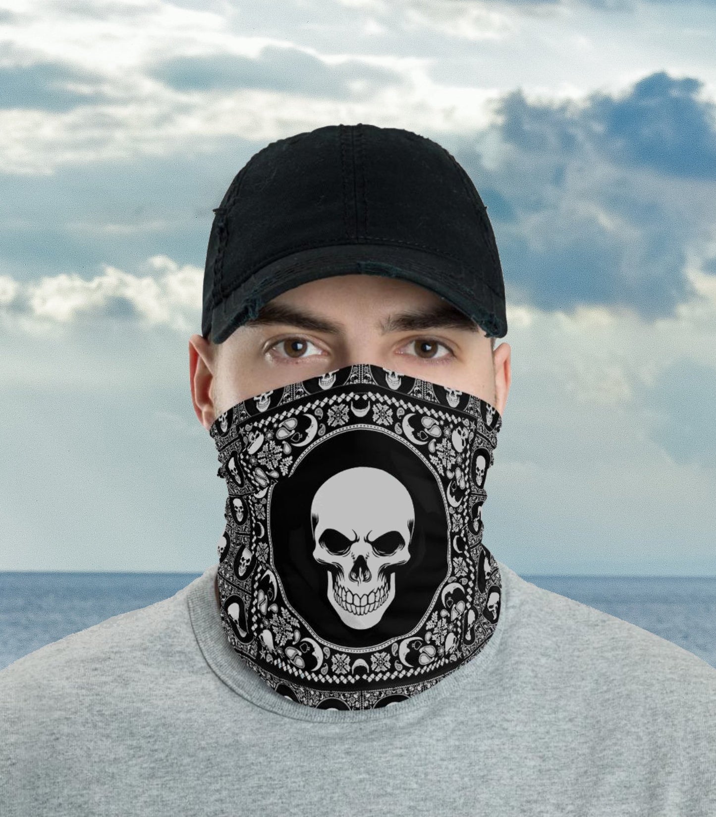 Skull Bandanna Neck Gaiter