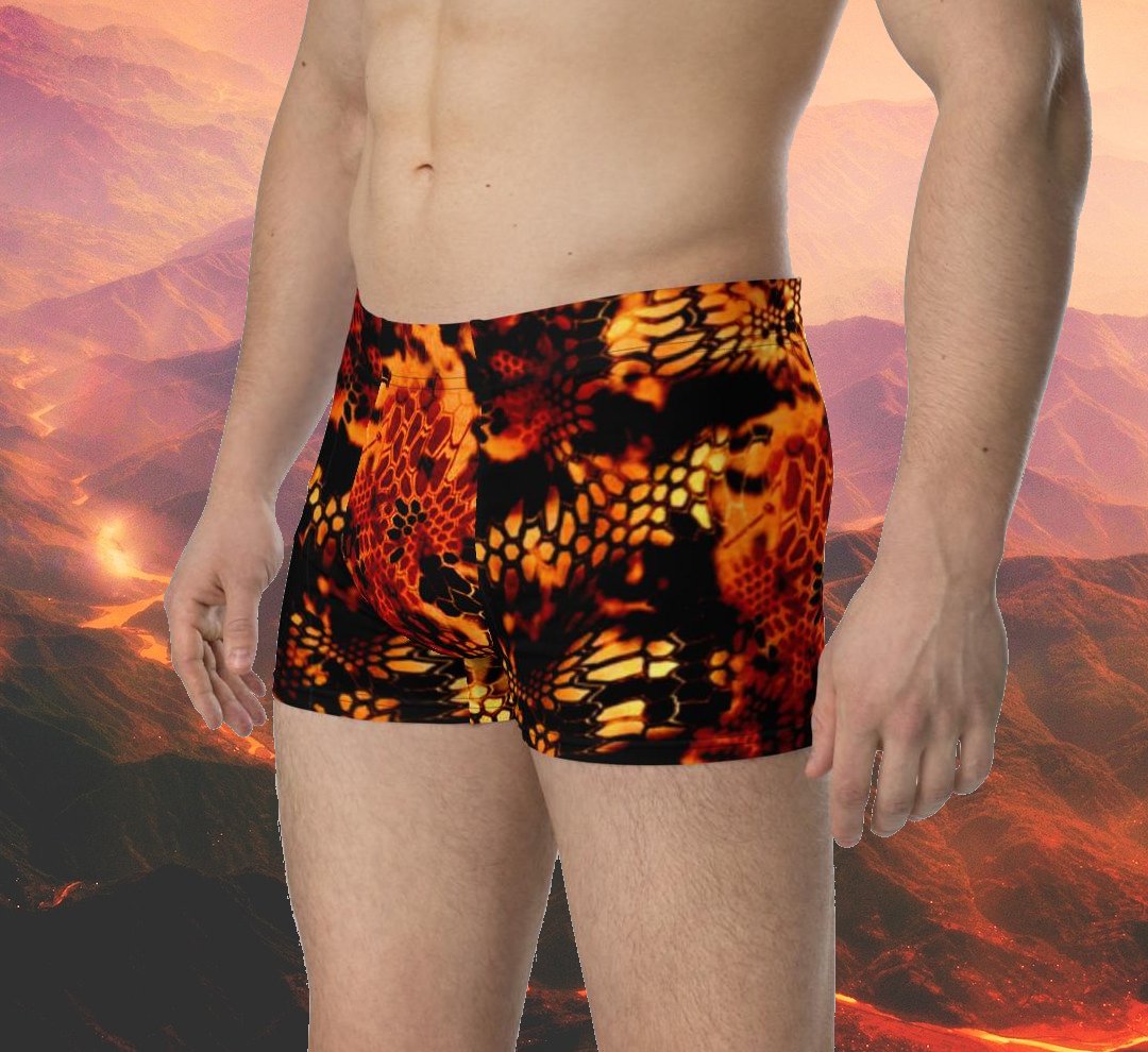 Fiery Snake Camo Boxer Briefs