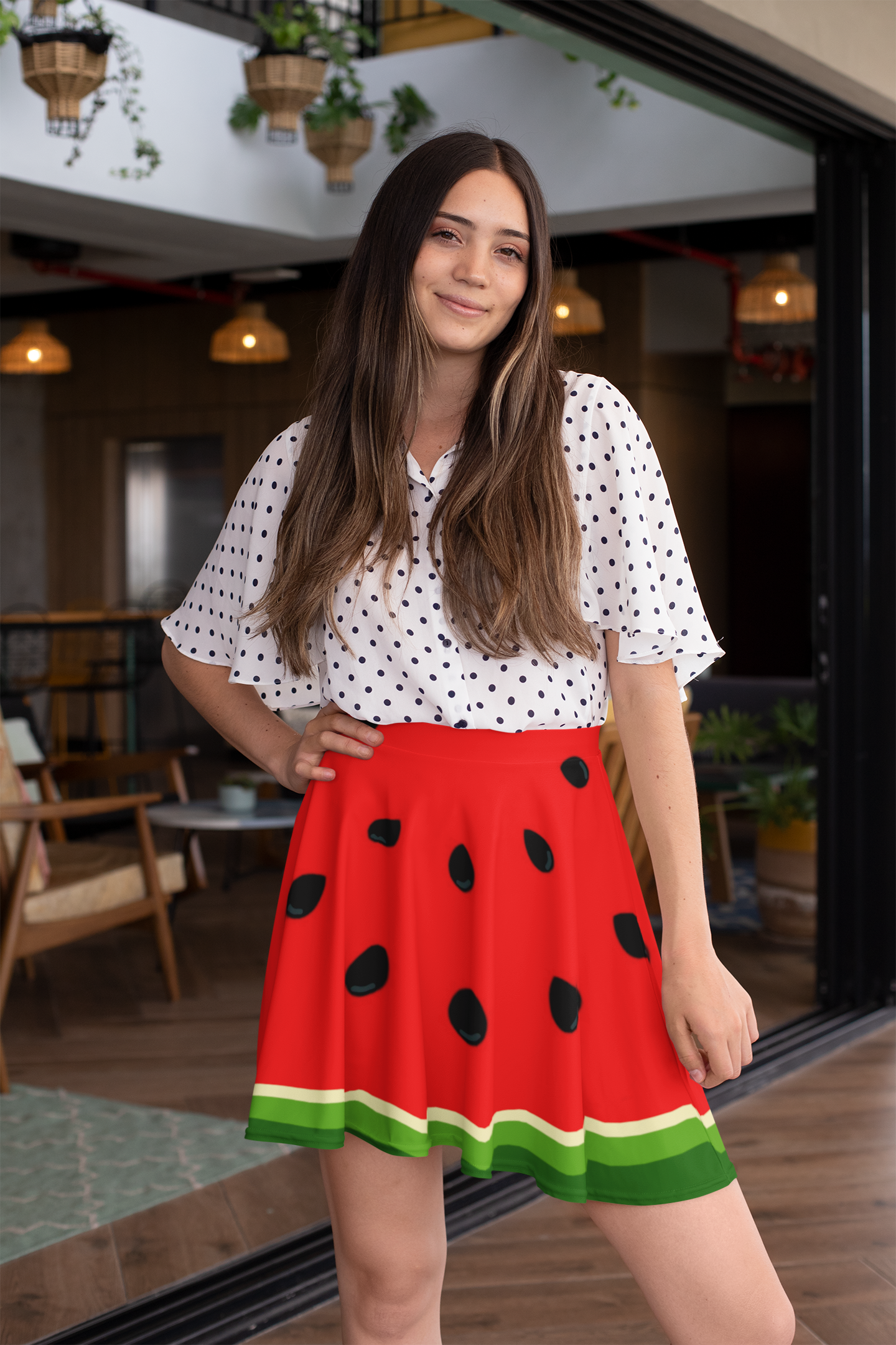 Watermelon Skater Skirt