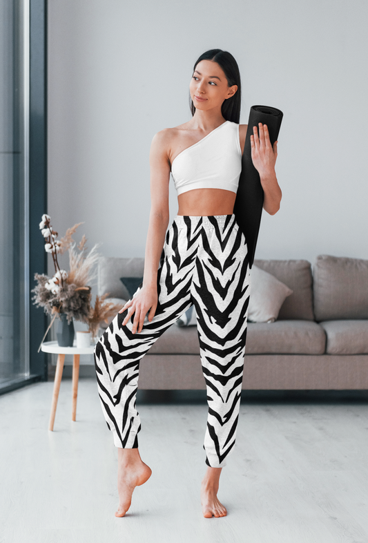 White Tiger Stripe Unisex Track Pants