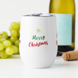 Merry Christmas Wine Tumbler
