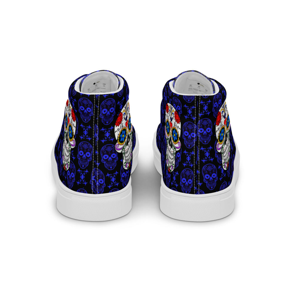 Sugar Skulls Women’s High Top Canvas Shoes