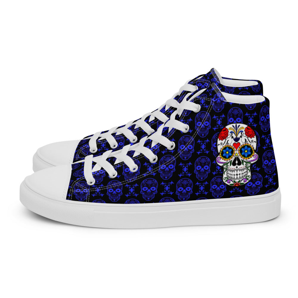 Sugar Skulls Women’s High Top Canvas Shoes