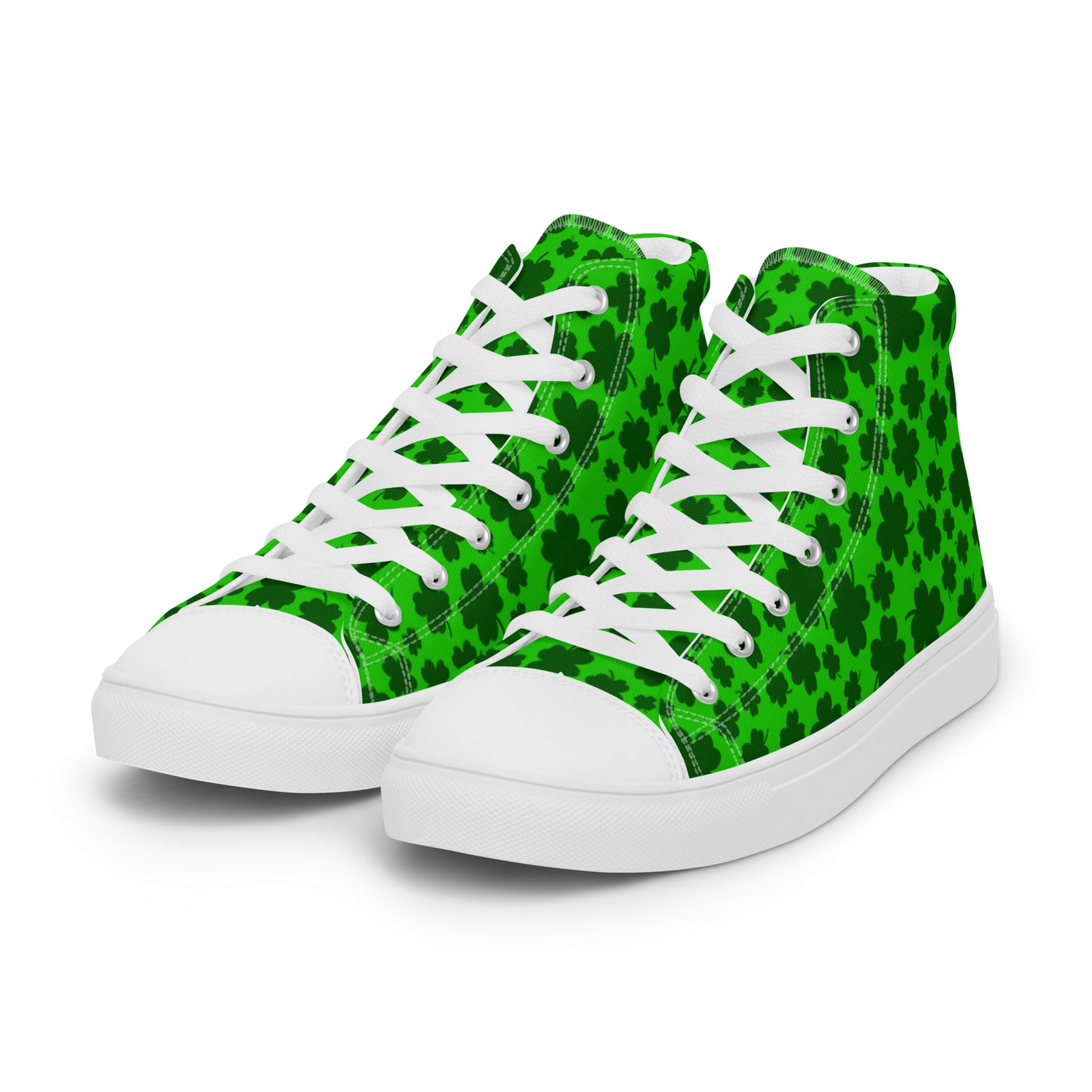 Lucky Clover Women’s High Top Canvas Shoes