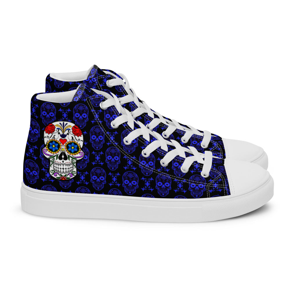 Sugar Skulls Women’s High Top Canvas Shoes