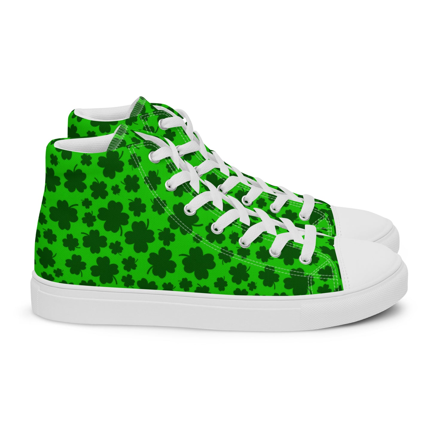 Lucky Clover Women’s High Top Canvas Shoes