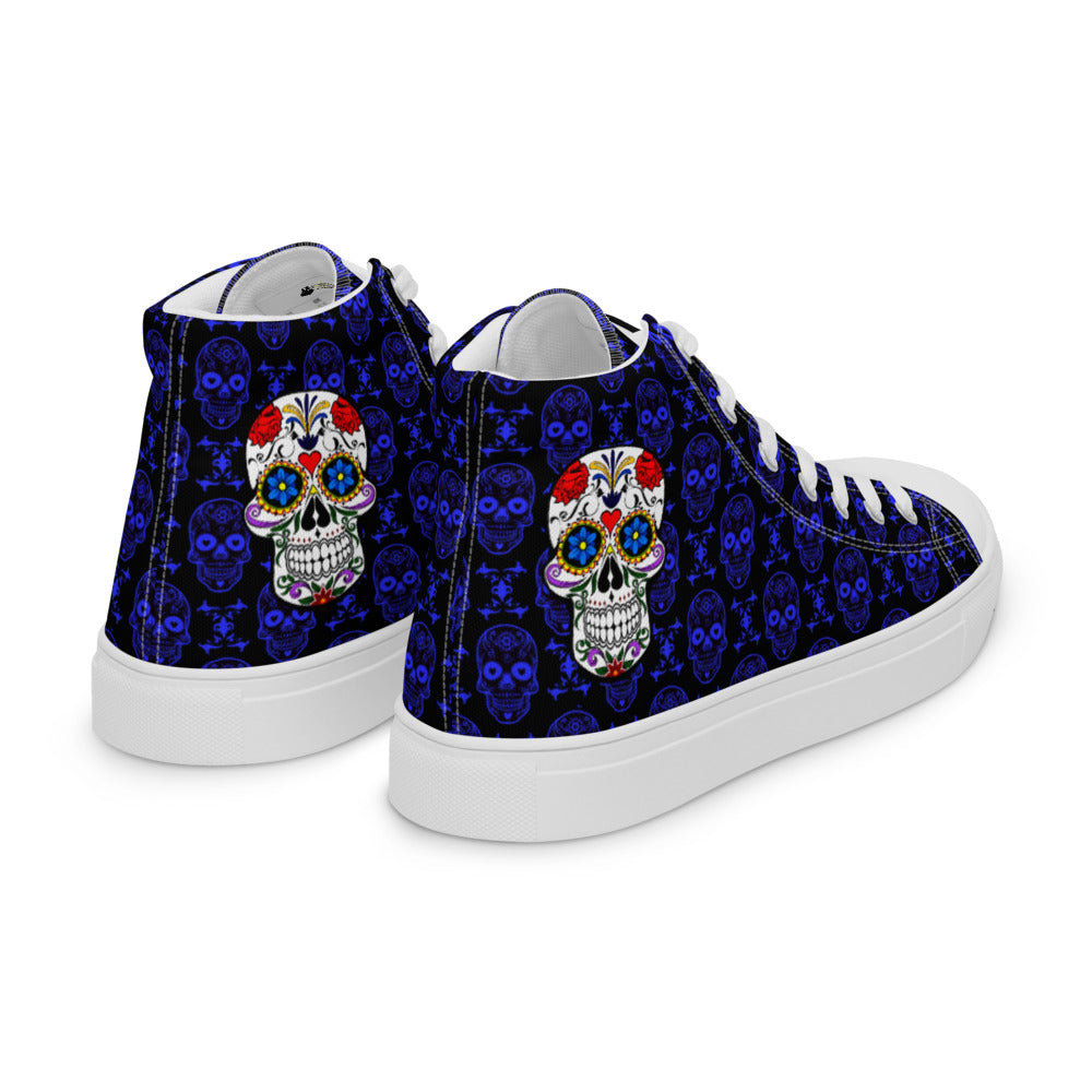 Sugar Skulls Women’s High Top Canvas Shoes