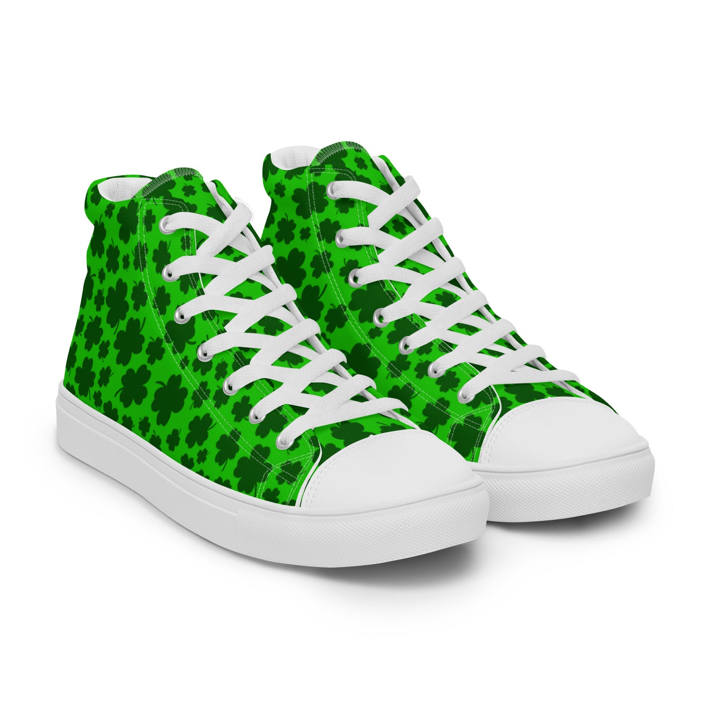 Lucky Clover Women’s High Top Canvas Shoes