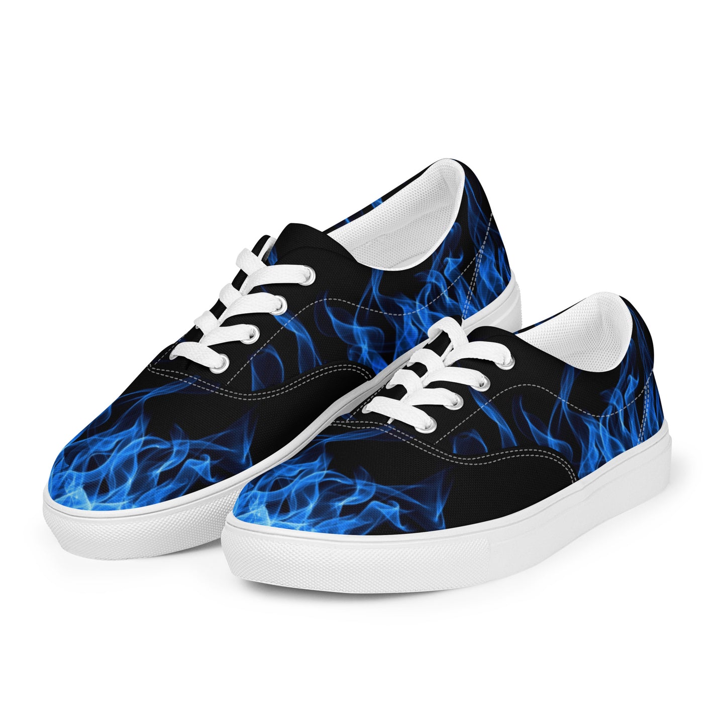 Blue Flame Women’s Lace-up Canvas Shoes