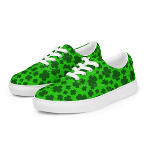 Lucky Clover Women’s Lace-up Canvas Shoes