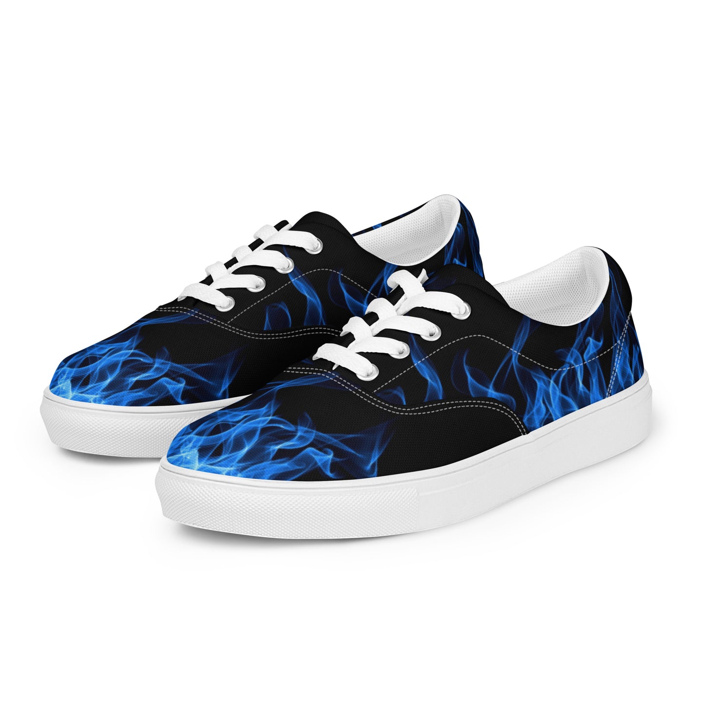 Blue Flame Women’s Lace-up Canvas Shoes