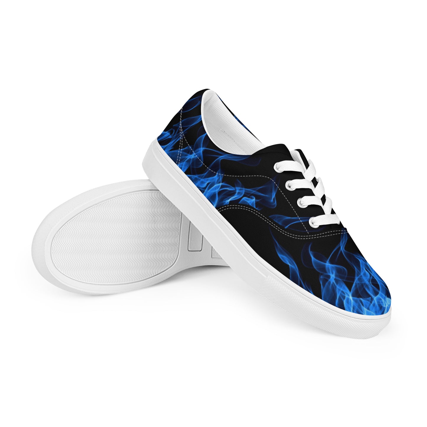 Blue Flame Women’s Lace-up Canvas Shoes