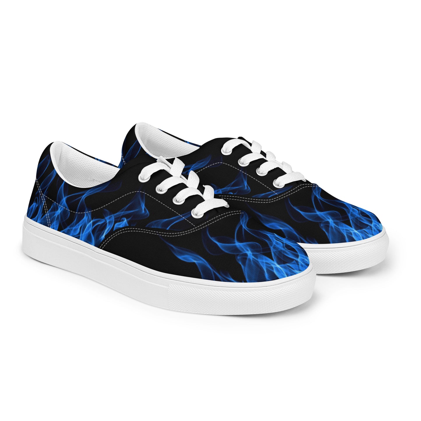 Blue Flame Women’s Lace-up Canvas Shoes