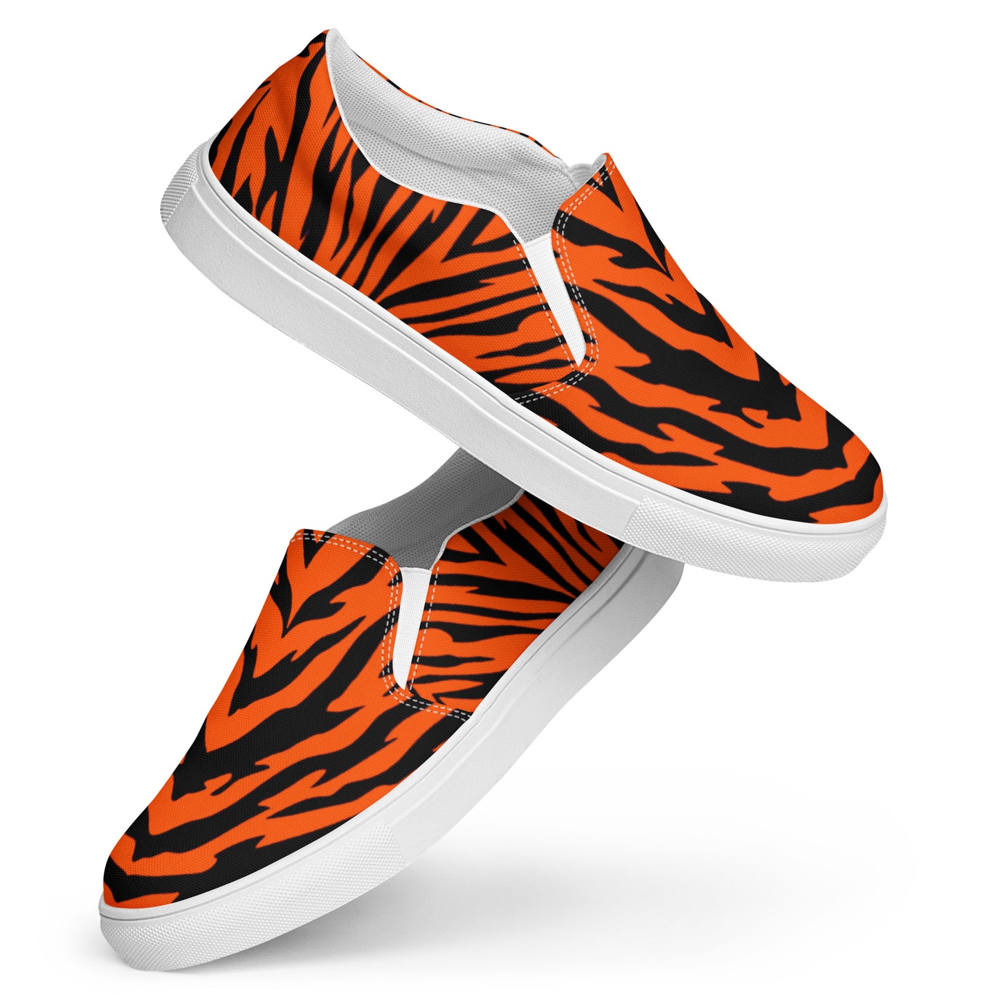 Bengal Tiger Stripe Women’s Slip-on Canvas Shoes