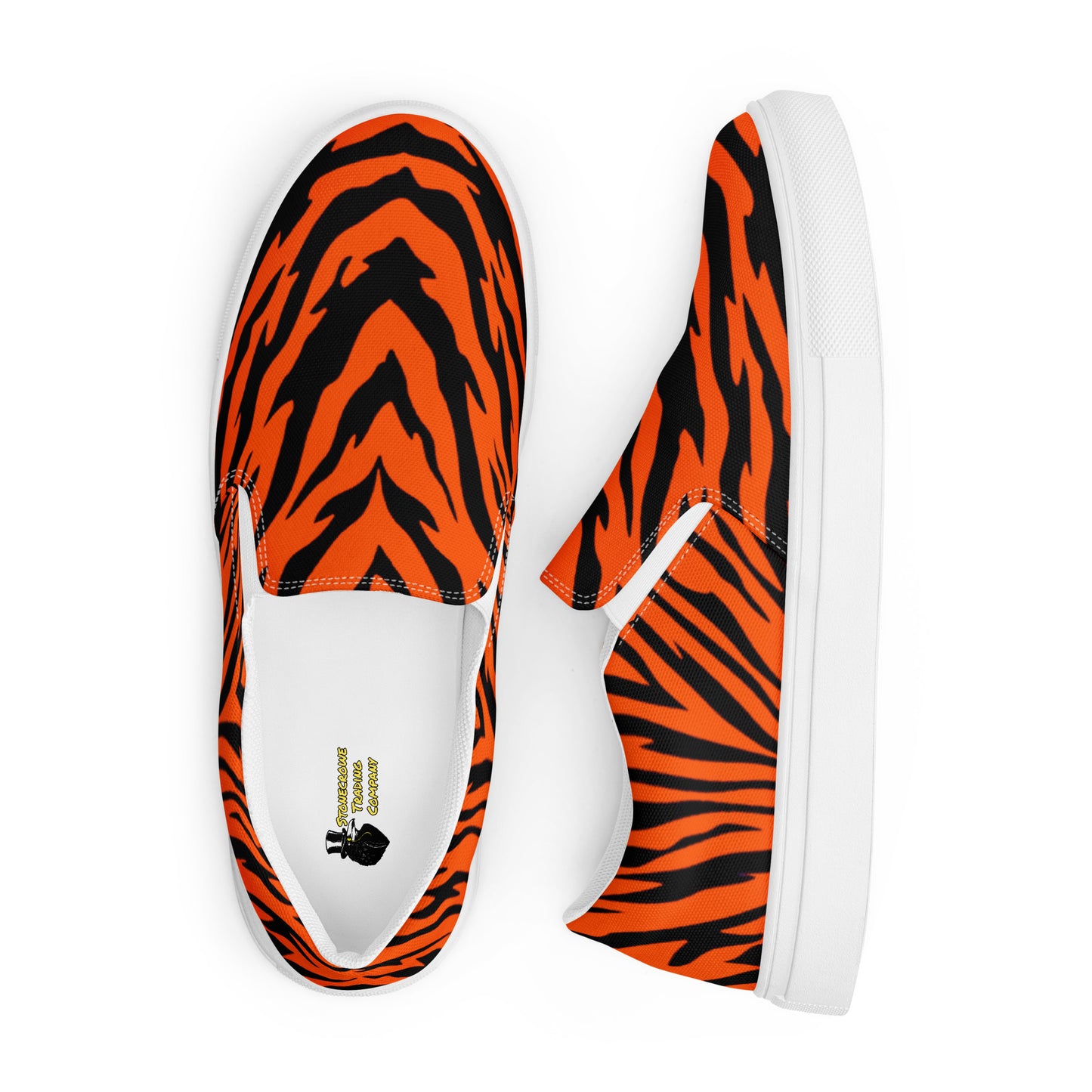 Bengal Tiger Stripe Women’s Slip-on Canvas Shoes