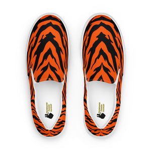 Bengal Tiger Stripe Women’s Slip-on Canvas Shoes
