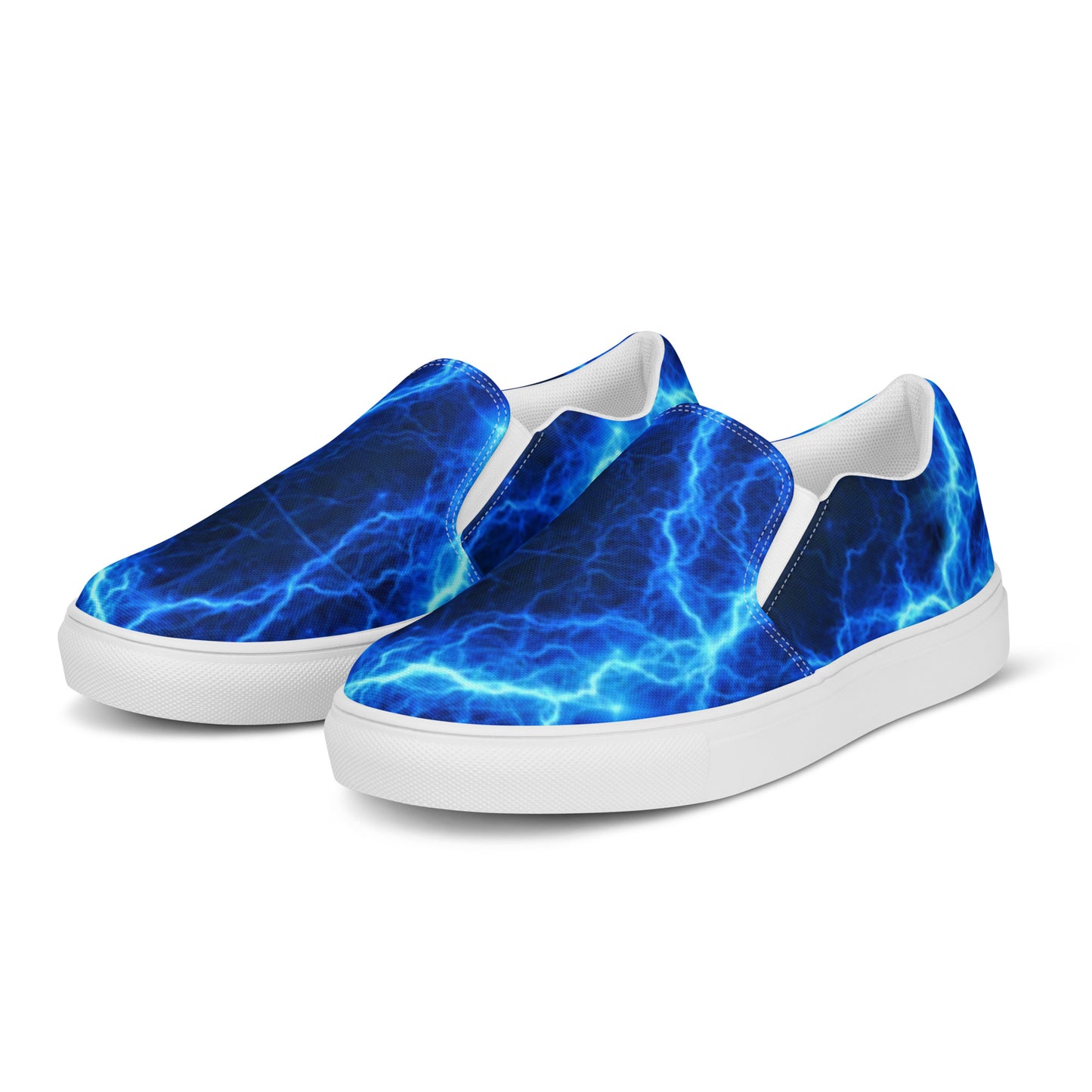 Blue Lightning Women’s Slip-on Canvas Shoes