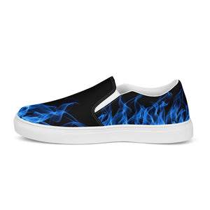 Blue Flame Women’s Slip-on Canvas Shoes